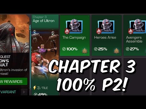 Ultron's Assault: Variant (Hard Mode) Chapter 3 100% Push Part 2 - Marvel Contest Of Champions