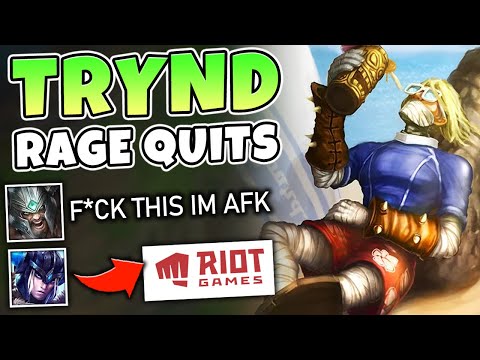 I MADE TRYNDAMERE AFK IN FRONT OF A RIOT EMPLOYEE! PERFECT PROXY SINGED - League of Legends