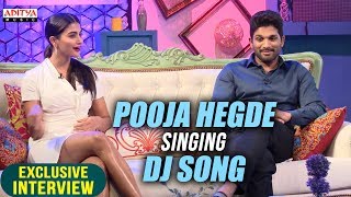 Pooja Hegde Singing Dj Song  Allu Arjun & Pooj