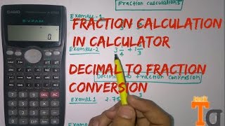 How To Calculate Fraction In scientific Calculator | Any calculator