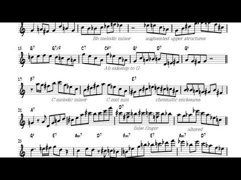 Solo tutorial #7 Rhythm Changes (Bird influenced)