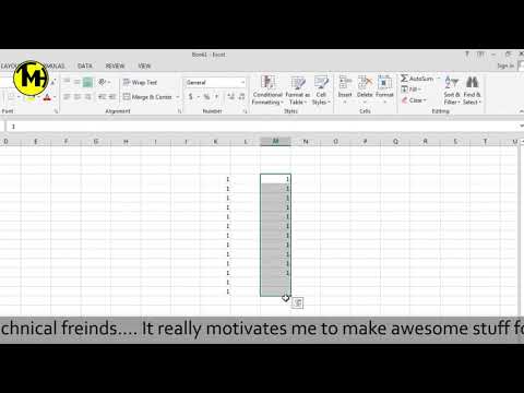 MS Excel auto fill options not showing. solving a problem