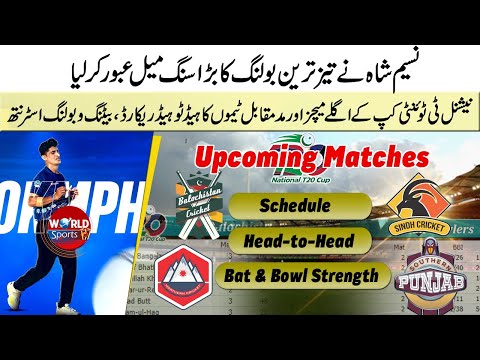 Naseem Shah achieved fastest ball milestone | National T20 Cup 2021 upcoming matches analysis