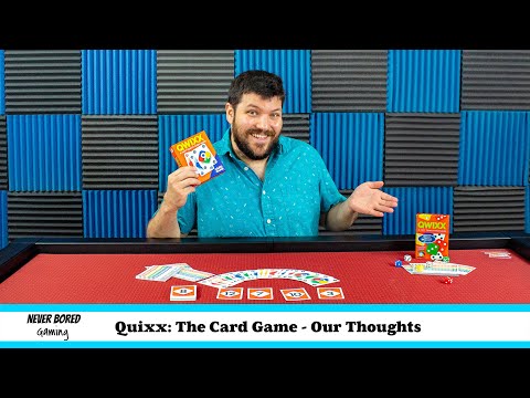 Never Bored Gaming | Our Thoughts | Qwixx Card Game
