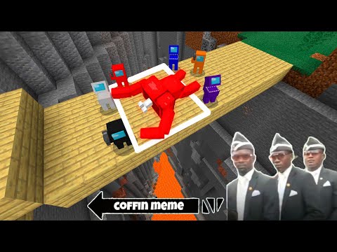 Coffin Meme "Among Us" Traps Edition Part 2 - Minecraft