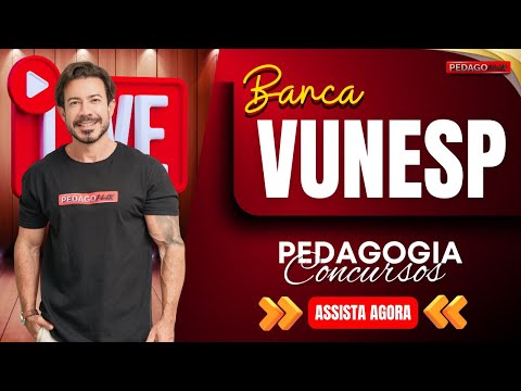 🔴Ao vivo: Resolução de questões da Banca VUNESP!