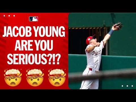Jacob Young makes an UNREAL catch 😳