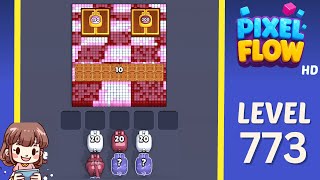 Pixel Flow Level 773 Solution Walkthrough