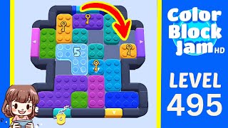 Solution du Niveau 495 de Color Block Jam