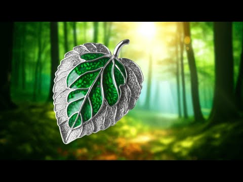 🍃 bahamut Elegant Elven Green Tree Leaf Enamel Pins Brooch | Best Lord of the Rings Leaf Brooch 🍃