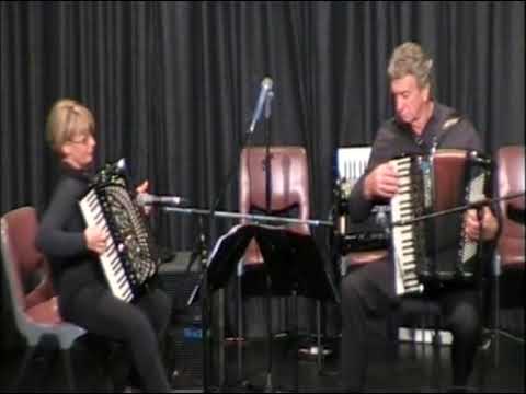 "Julia Waltz" - French Jazz waltz live concert performance by two amazing Australian accordionists