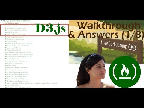 [1/8] D3.JS -- select, selectAll, text and dataset | FreeCodeCamp Challenges