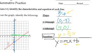 Unit 4 - Summative Practice #1-3