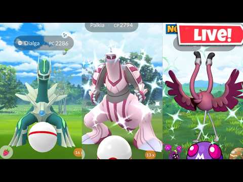 Hunting✨️Shiny Dialga & Palkia On Raid in Pokemon Go
