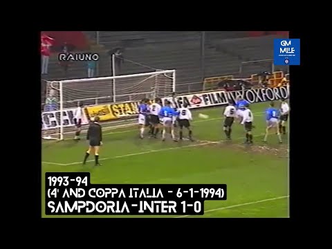 1993-94 (4' And Coppa Italia - 06-01-1994) Sampdoria-INTER 1-0 [Lombardo] Servizio TGSport Rai1
