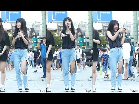 180811 네이처(Nature) 직캠- 마무리인사 [신촌버스킹] fancam