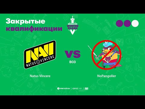 Natus Vincere vs NoPangolier, MegaFon Winter Clash, bo3, game 1 [CrystalMay & Inmate]