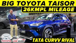 Bigger Toyota Taisor SUV - Yaris Cross SUV | 8 Cameras + ADAS Safety | Tata Curvv Rival🔥New SUV 2024