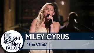 Miley Cyrus Closes The Tonight Show with &quot;The Climb&quot;