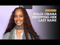 Malia Obama Dropping Her Last Name | The View