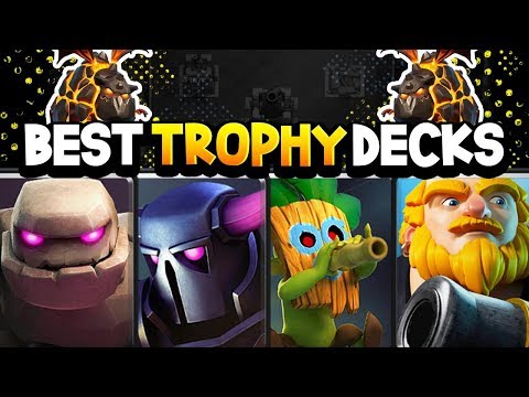 TOP 5 TROPHY DECKS to PUSH 4,000-7,000 LADDER! TOP WIN %