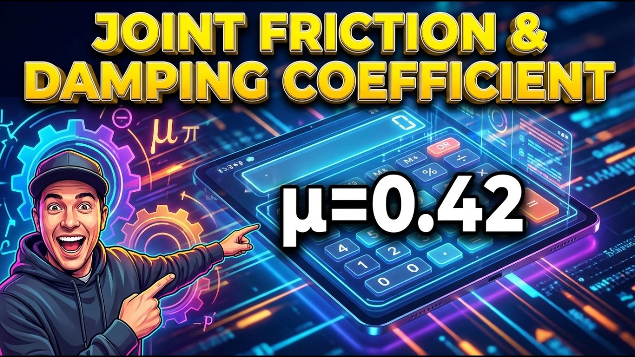 Joint Friction & Damping Coefficient Interactive Calculator