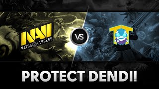 Protect Dendi! by Na'Vi vs Team Tinker  @D2CL S4 Lan-Finals