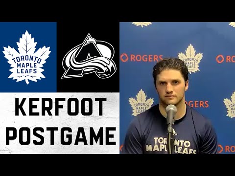 Alexander Kerfoot Post Game | Toronto Maple Leafs @ Colorado Avalanche - January 8, 2022