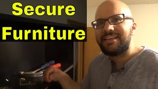 How To Secure Furniture To The Wall-Full Tutorial (Shelf, Dresser, And More)