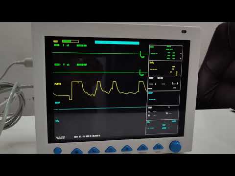 Contec CMS8000 Multipara Patient Monitor Setup Guide: Connecting  All Sensors ( Spo2 Sensor, Side stream Etco2 Sensor , Temperature, ECG Cable ) 