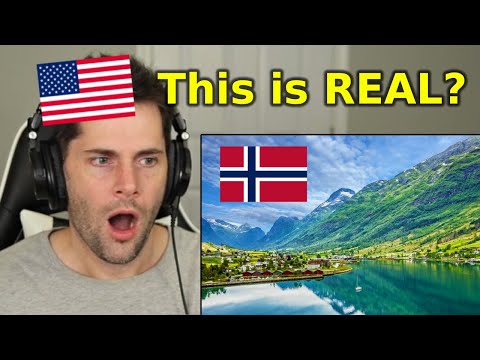 American Reacts to Norway's Most BEAUTIFUL Village