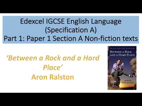 Analysis of 'Between a Rock and a Hard Place' by Aron Ralston