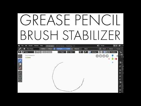 Daily Blender Tip 98 - Stabilizer (Lazy Mouse) In Grease Pencil