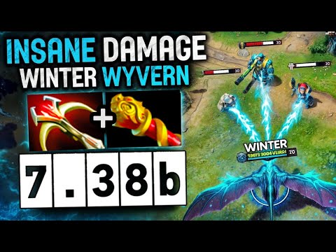 Daedalus Winter Wyvern 31Kills Hard Carry🔥🔥Max Attack Speed + Range Rampage Dota 2