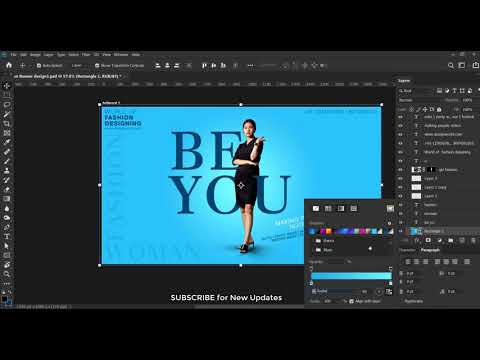 Banner Designing in Photoshop in Hindi Photoshop CC 2020 Advertisement Designing