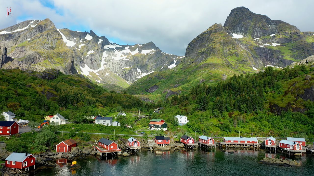 Soar above Nusfjord for a sweeping view of its landscapes and scenic highlights.