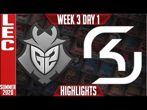 G2 vs SK Highlights | LEC Summer 2020 W3D1 | G2 Esports vs SK Gaming