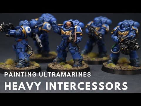 Painting Ultramarine Heavy Intercessors: 'Eavy Metal Style
