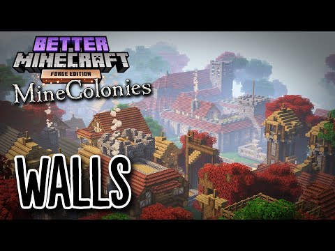Better Minecraft: MineColonies #42 - BUILDING WALLS