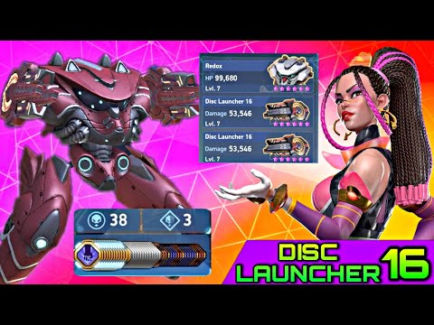 Maxed Disc Launcher 16 Is Insanely Overpowered ‼️|| Mech Arena