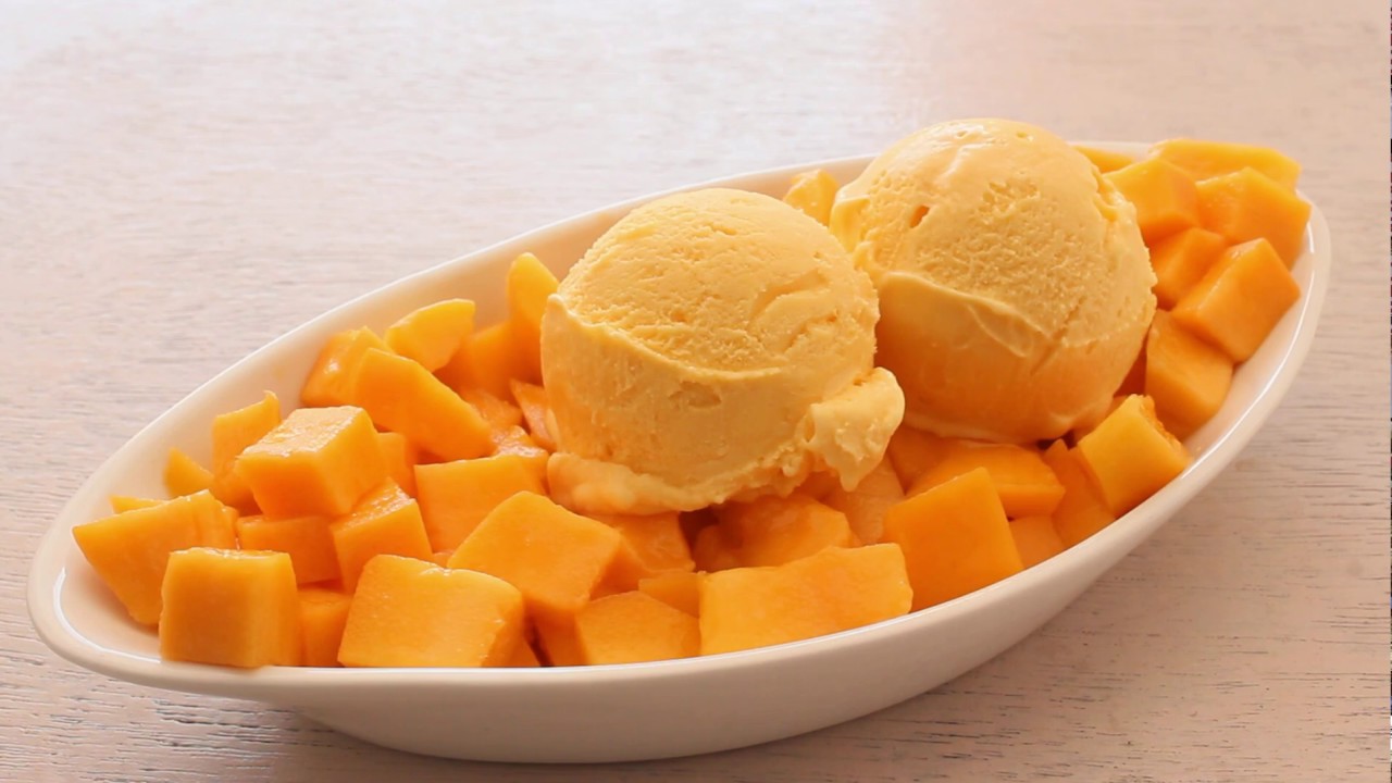 Make Mango Ice Cream at Home Easily with Kitchenif Ice Cream Maker with Recipe