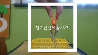 [미니쌤 과학 실험]-자석에서 클립이 많이 붙는 부분 알아보기