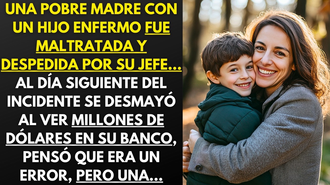 UNA MADRE ABUSADA Y DESPEDIDA POR SU JEFE, SE DESMAYA AL VER UN INGRESO MILLONARIO EN SU CUENTA...