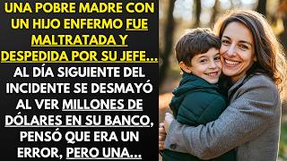 UNA MADRE ABUSADA Y DESPEDIDA POR SU JEFE, SE DESMAYA AL VER UN INGRESO MILLONARIO EN SU CUENTA...