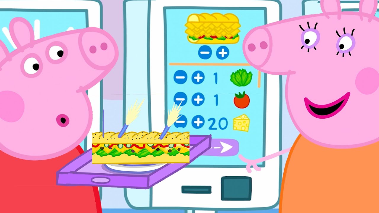 Peppa Pig Visits the Sandwich Shop😲🥪 | Peppa & George: Lunch Food |Tales |Full Episodes | 20 Minutes