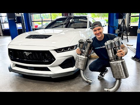 IT'S LOUD!! My FULL EXHAUST for 2024 Mustang GT is INSTALLED!!