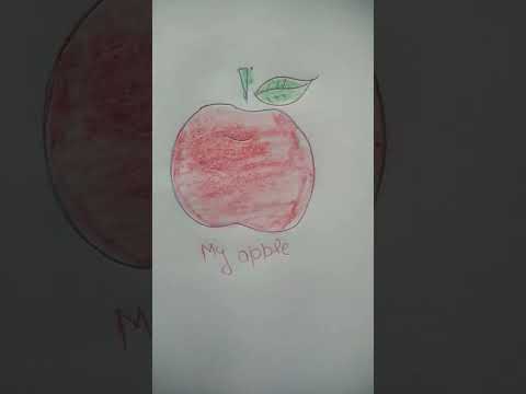 apple drawing 'my apple #indian apple