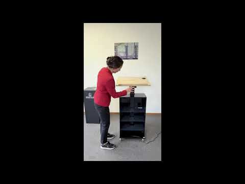 Bravour® Height adjustable lectern Notulus - Acrylic/Metal