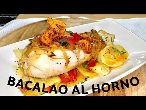 BACALAO A LA PORTUGUESA 🐟RECETA DE CUARESMA FÁCIL Y RÁPIDA🌶