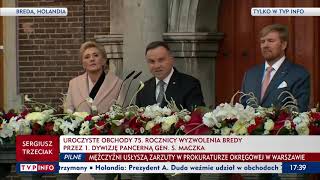 Całe przemówienie prezydenta Andrzeja Dudy w Bredzie